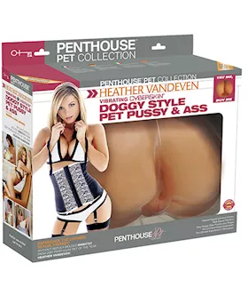 Penthouse Pet Collection Heather Vandeven Vibrating Cyberskin Doggy Style Pet Pussy & Ass