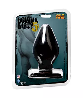 Wildfire Down & Dirty 5.5 Inch Butt Plug Black