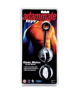 Adam Male Toys Glass Mates Anal Balls