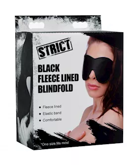 Black Fleece Lined Blindfold