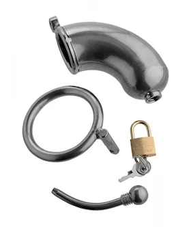 Chastity Cage With Urethral Insert