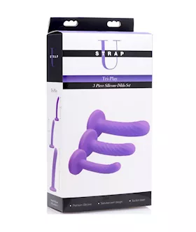Trinity Strap-on 3 Piece Dildo Set