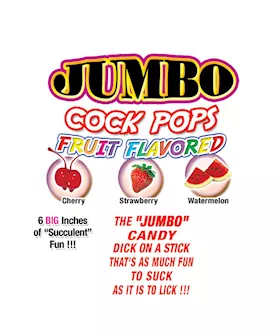 Jumbo Cock Pops Fruit 6 Pieces