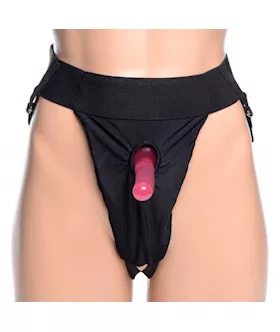 Avalon Jock Strap On With Slim Pink Dildo Kit