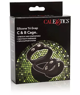 Silicone Tri-snap Cock & Ball Cage