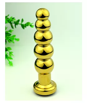 Metal Bubble Butt Plug With Gem