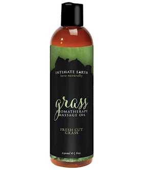 Intimate Earth Grass Aromatherapy Massage Oil - Fresh Cut Grass