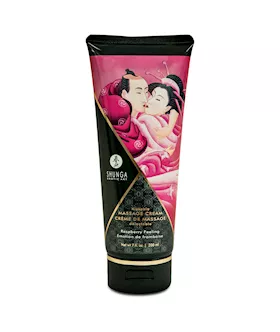 Shunga Massage Cream Raspberry 200 Ml