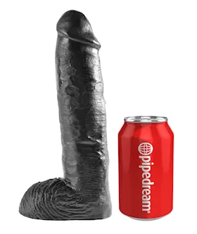 King Cock 10 In Hollow Strap On Suspender System