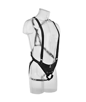 King Cock 12 Inch Hollow Strap On Suspender System