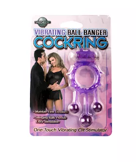 Vibrating Ball Banger Cockring