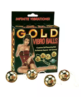 Gold Vibro Balls 4-pc Set
