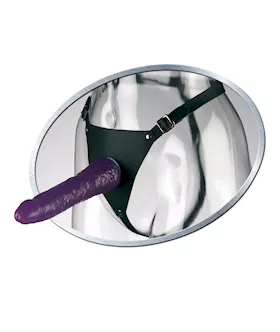 Fetish Fantasy Leather Strap On Lav
