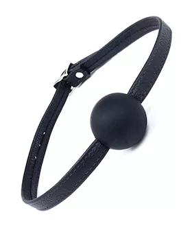Silicone Ball Gag With Leather Strap