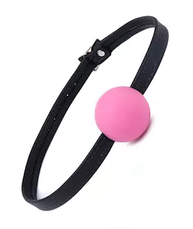 Silicone Ball Gag With Leather Strap