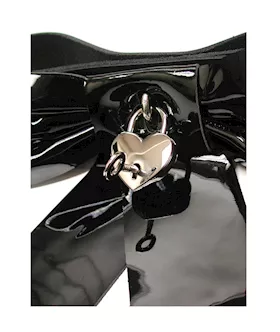 Patent Leather Bow Wrist Restraint