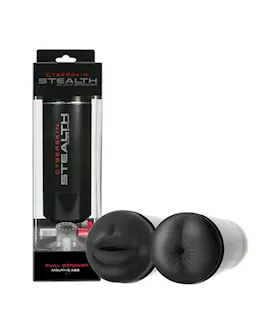 Cyberskin Stealth Double Stroker Mouth & Ass
