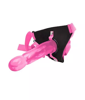 Climax Strap-on Pink Ice Dong & Harness Set