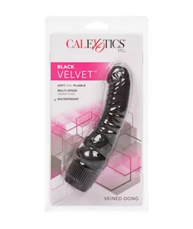 Black Velvet Veined Dong