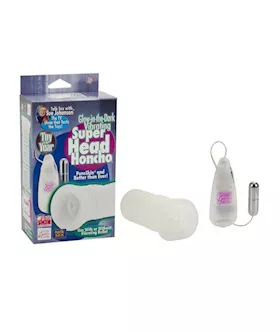 Sue Johanson GlowintheDark Vibrating Super Head Honcho  White
