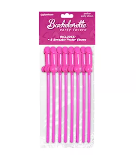 Bachelorette Party Favors Bendable Pecker Straws
