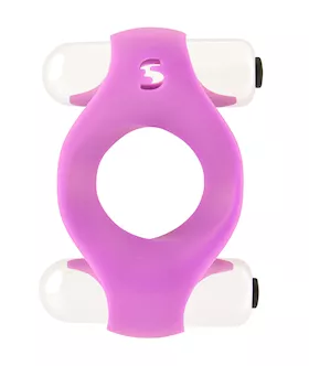 Double Vibrating Cockring - Silicone - 10 Speeds