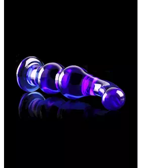 Curved Bulbous Glass Dildo
