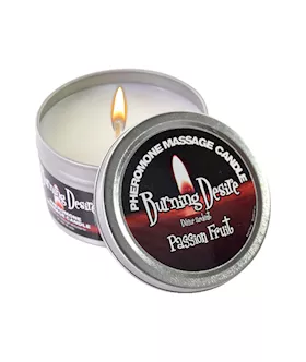 Soy Massage Candle Burning Desire Passion Fruit