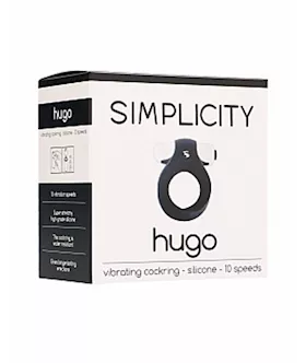 Hugo Vibrating Cockring Silicone 10 Speeds