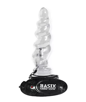 Basix 7 Inch Vibrating Swirl Clear