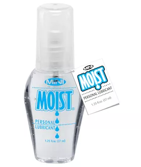 Mini Moist Waterbased Lube 1.25 Oz/37 Ml