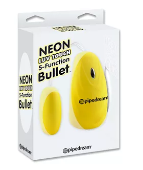 Neon Luv Touch 5 Function Bullet Yellow