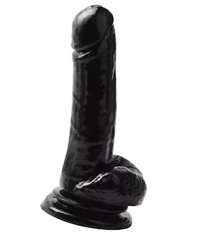 Basix 8 Inch Suction Cup Dong Black