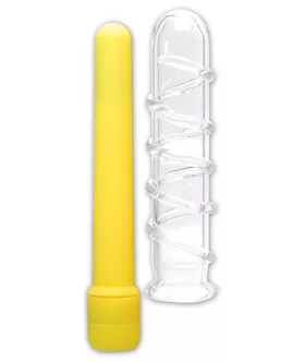 Neon Glass Vibrator Yellow