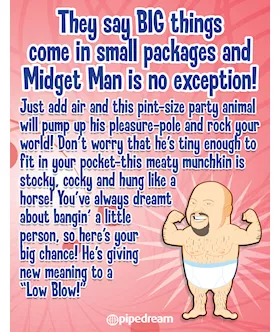 Midget Man Inflatable Love Doll