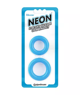 Neon Stretchy Silicone Cock Ring Set