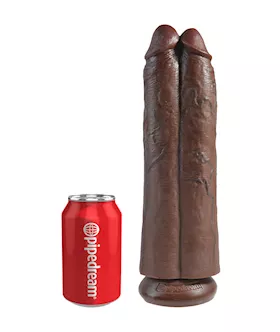 King Cock 11 Inch Two Cocks One Hole Dildo