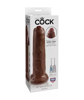 King Cock 9 Inch Uncut Cock