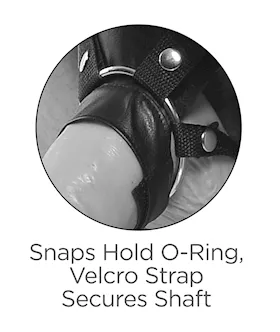 King Cock 11 Inch Two Cocks One Hole Hollow Strap-on Suspender System