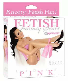 Ff Light Pink Satin Scarf