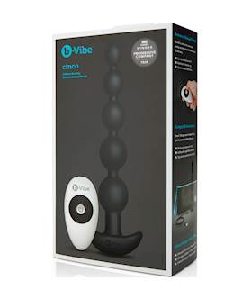 B-vibe Cinco Rechargeable Remote Control Anal Beads