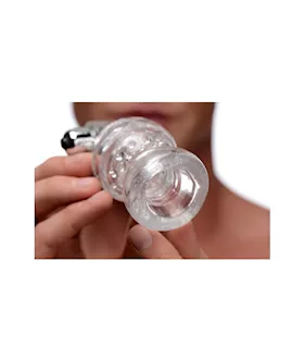 Clear Vibrating Penis Head Teaser