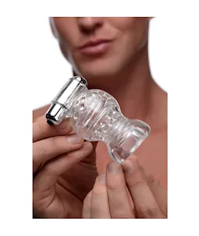 Clear Vibrating Penis Head Teaser