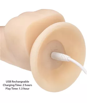 Naked Addiction Rotating And Vibrating Dildo