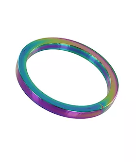 Rainbow Flat Cock Ring - (8x50mm)