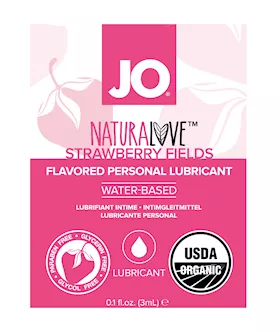 System Jo - Strawberry Flavoured Lubricant Sachet 3ml