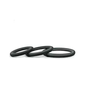 Hombre Snug-fit Silicone Cock Rings Three Pack