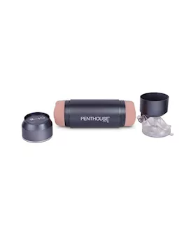 Penthouse Pet Cyberskin Hands-free Adjustable Dual Stroker - Kenna James