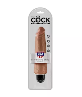 King Cock 8 Inch Vibrating Dildo