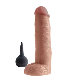 King Cock  10 Inch Squirting Dildo With Balls